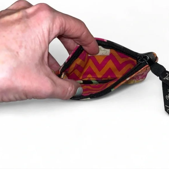 Vera Bradley Zip ID Case Ziggy Zinnia - Picture 3 of 3